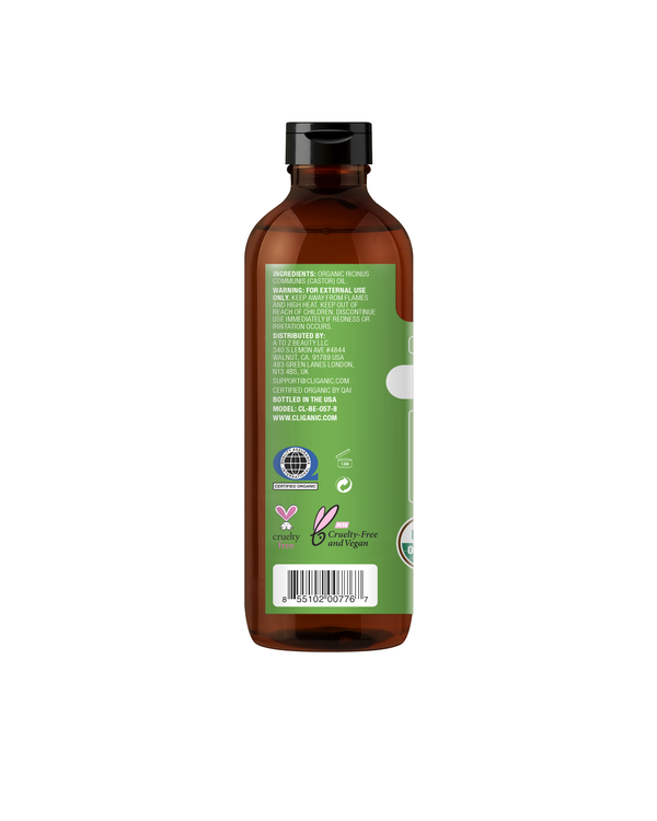 Carrier Oils - Organic Castor Oil: 8oz